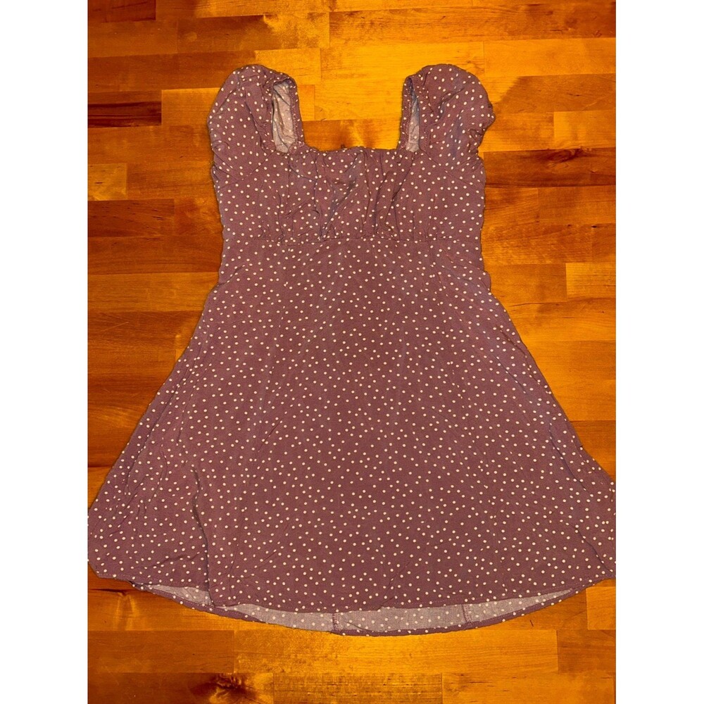 Art Class Brand Girls Mauve and Polka Dot Dress Size Medium 8